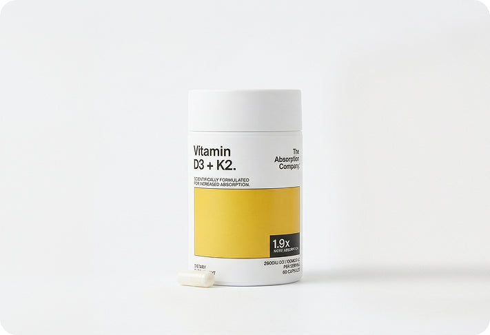Vitamin D3+K2 handles what food was never great at providing in the first place.