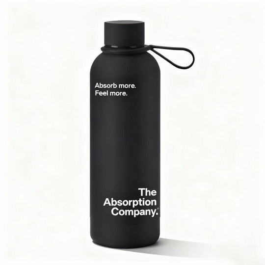 Black stainless steel water bottle